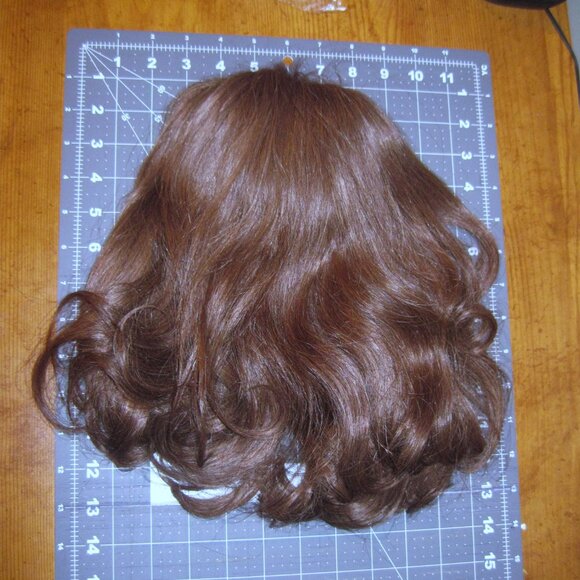 Vintage 100% Human Hair Fall from the 1970's -#8 Medium Brown NEW with tags - Picture 12 of 13
